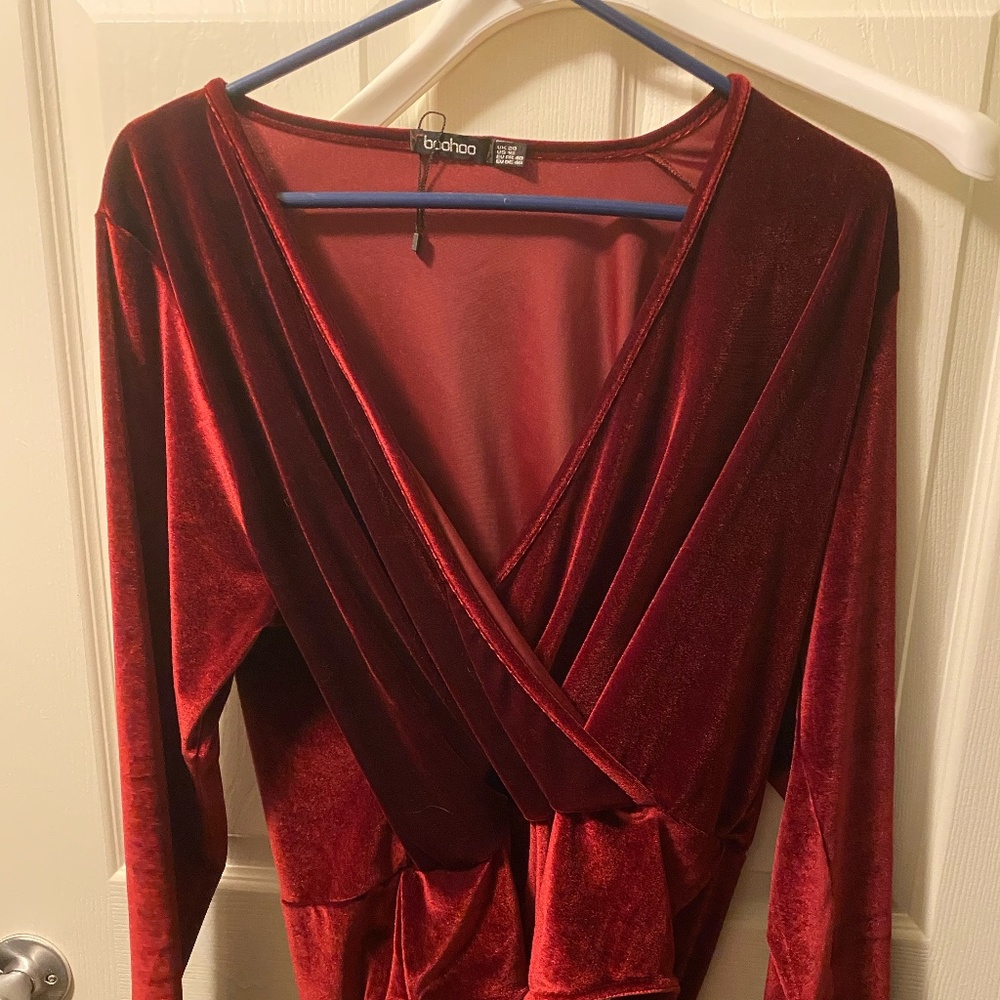 velvet body suit